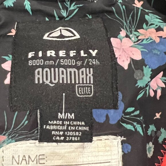 Firefly Reeta GLS V2 Girls Medium (10-12) Floral Aquamax Elite Jacket Multicolor - Picture 5 of 8
